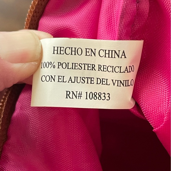 Lily Bloom Triple Zip Crossbody Geometric Colorful Purse Adjustable Strap - Picture 8 of 15